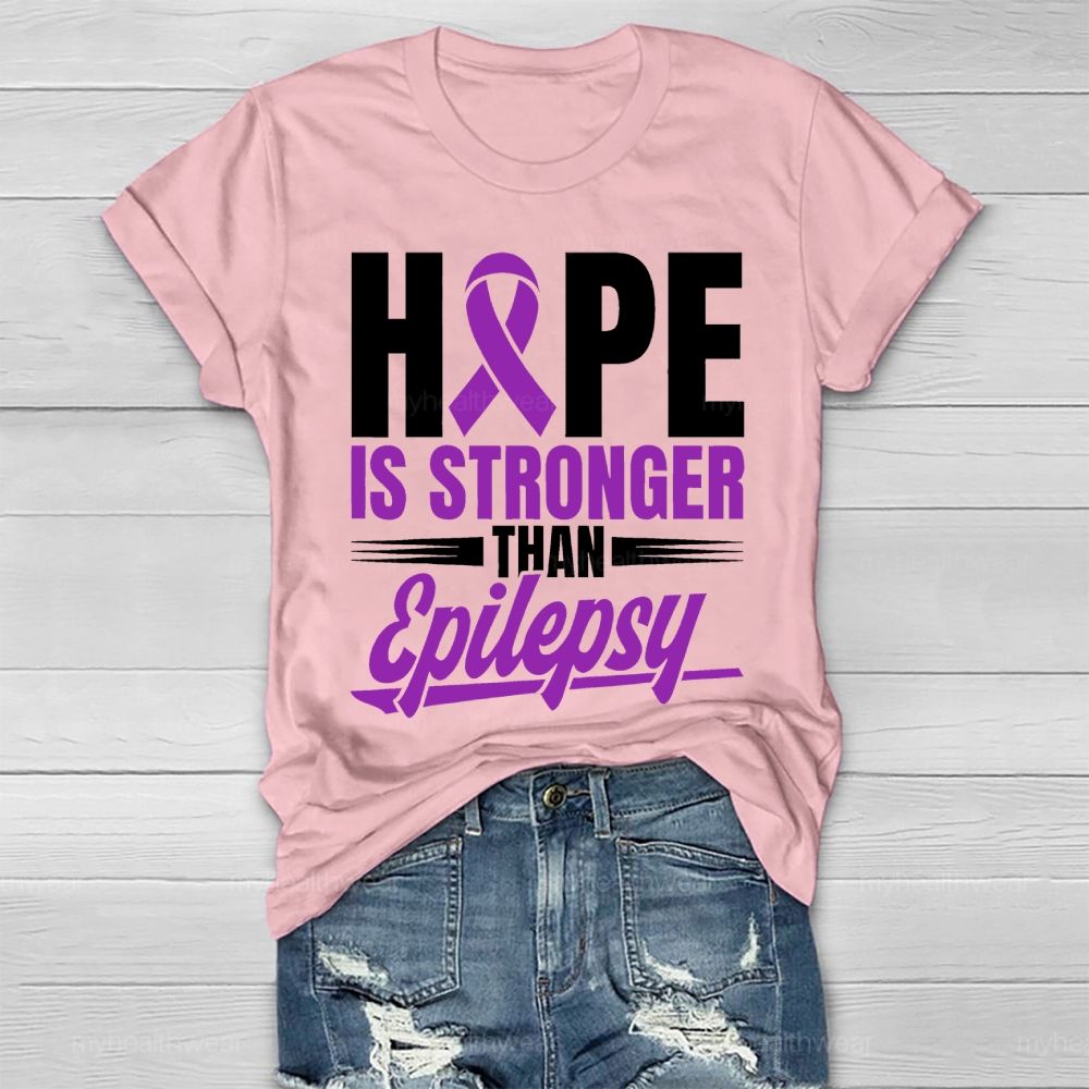 Hope Stronger than Epilepsy  Healthwear T-shirt