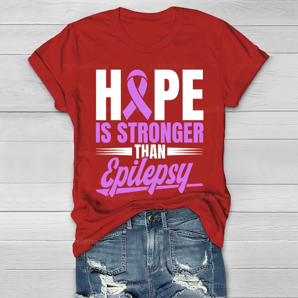 Hope Stronger than Epilepsy  Healthwear T-shirt