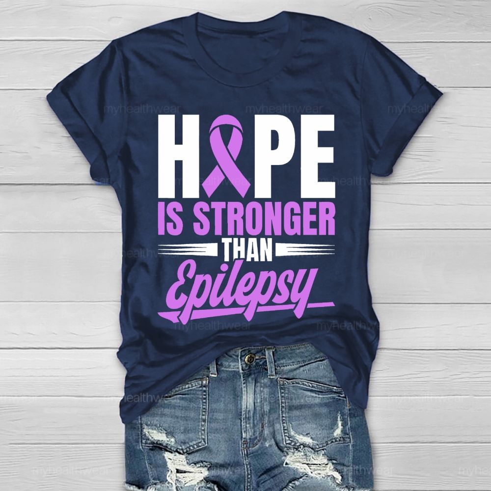 Hope Stronger than Epilepsy  Healthwear T-shirt