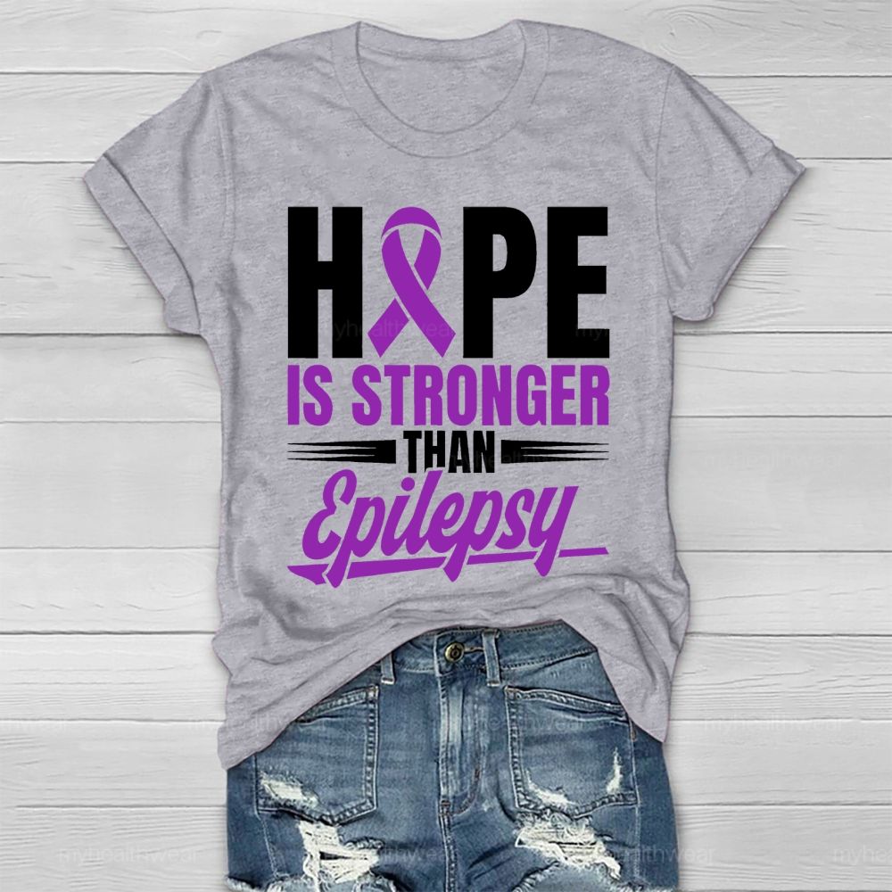 Hope Stronger than Epilepsy  Healthwear T-shirt