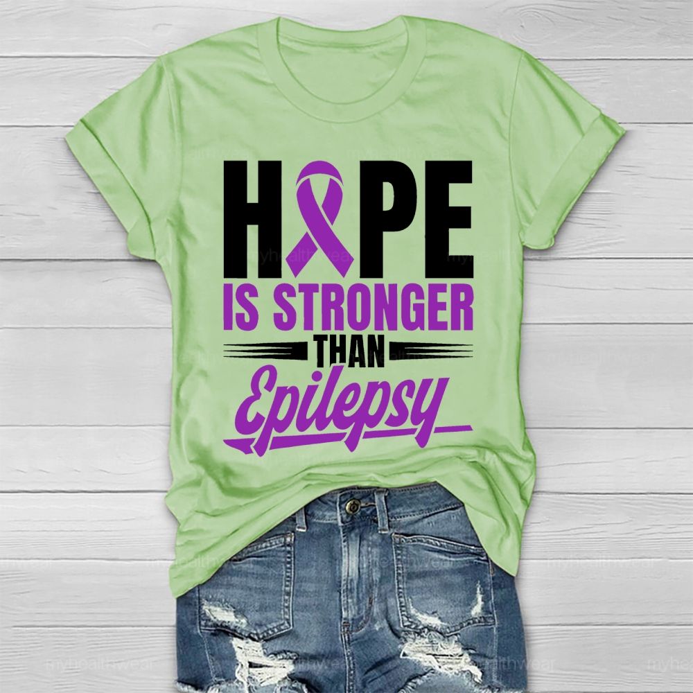Hope Stronger than Epilepsy  Healthwear T-shirt