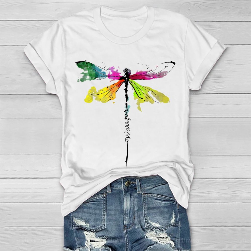 Warrior Colorful Dragonfly Healthwear T-shirt