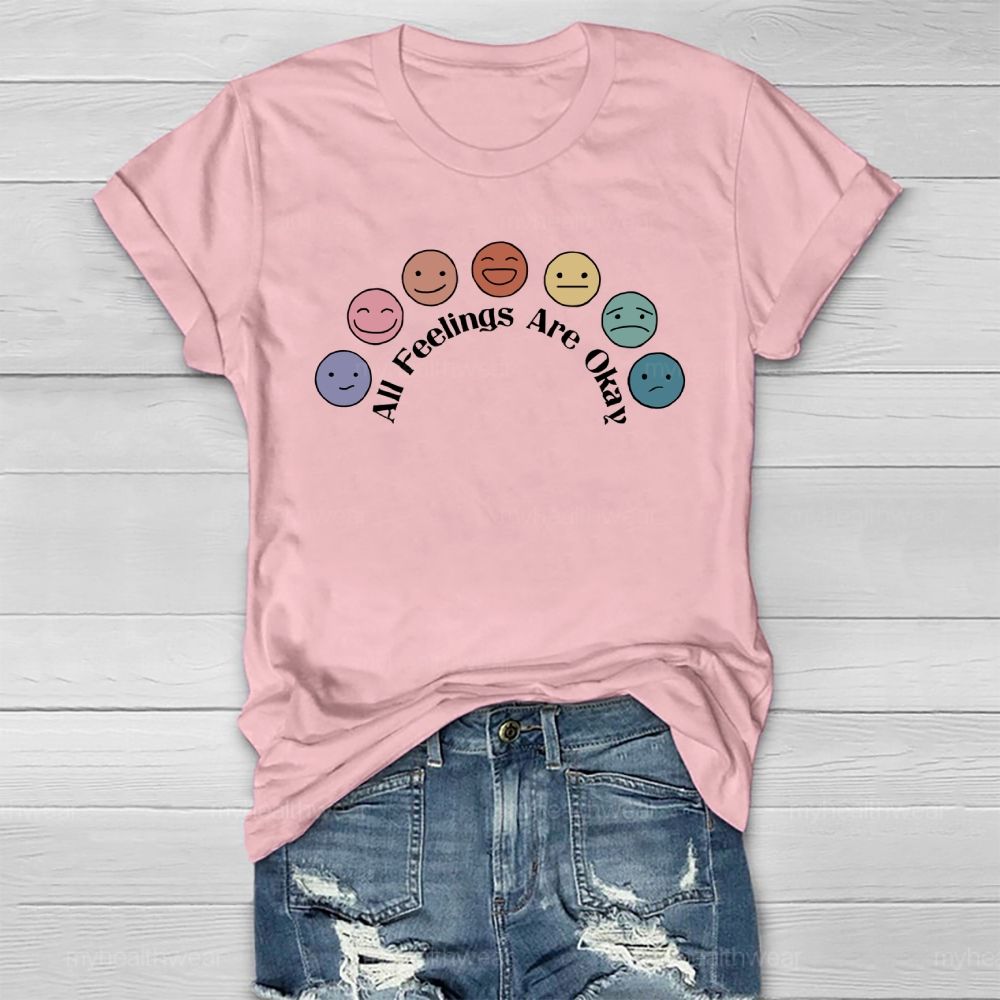 All Feelings Are Okay Healthwear T-shirt