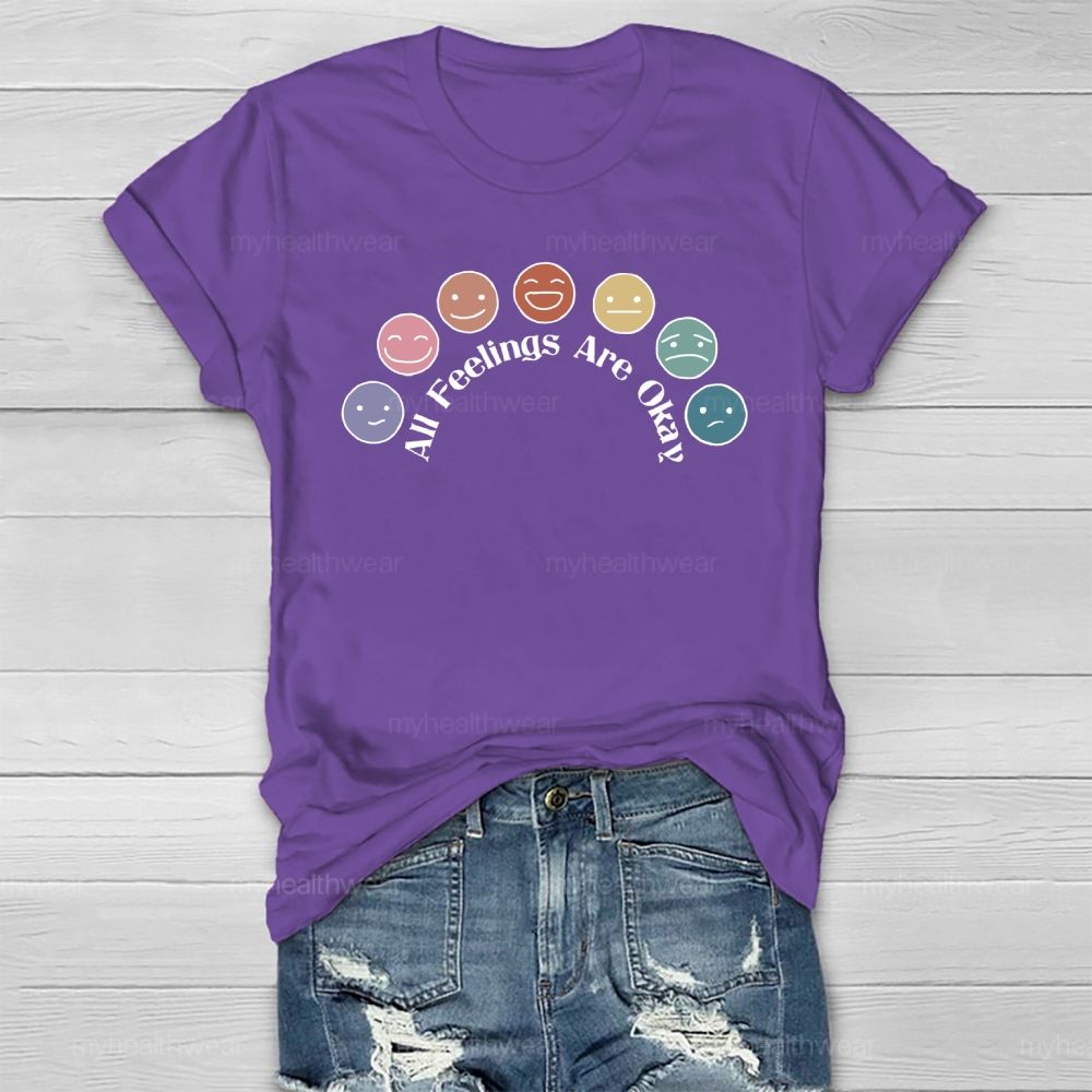 All Feelings Are Okay Healthwear T-shirt