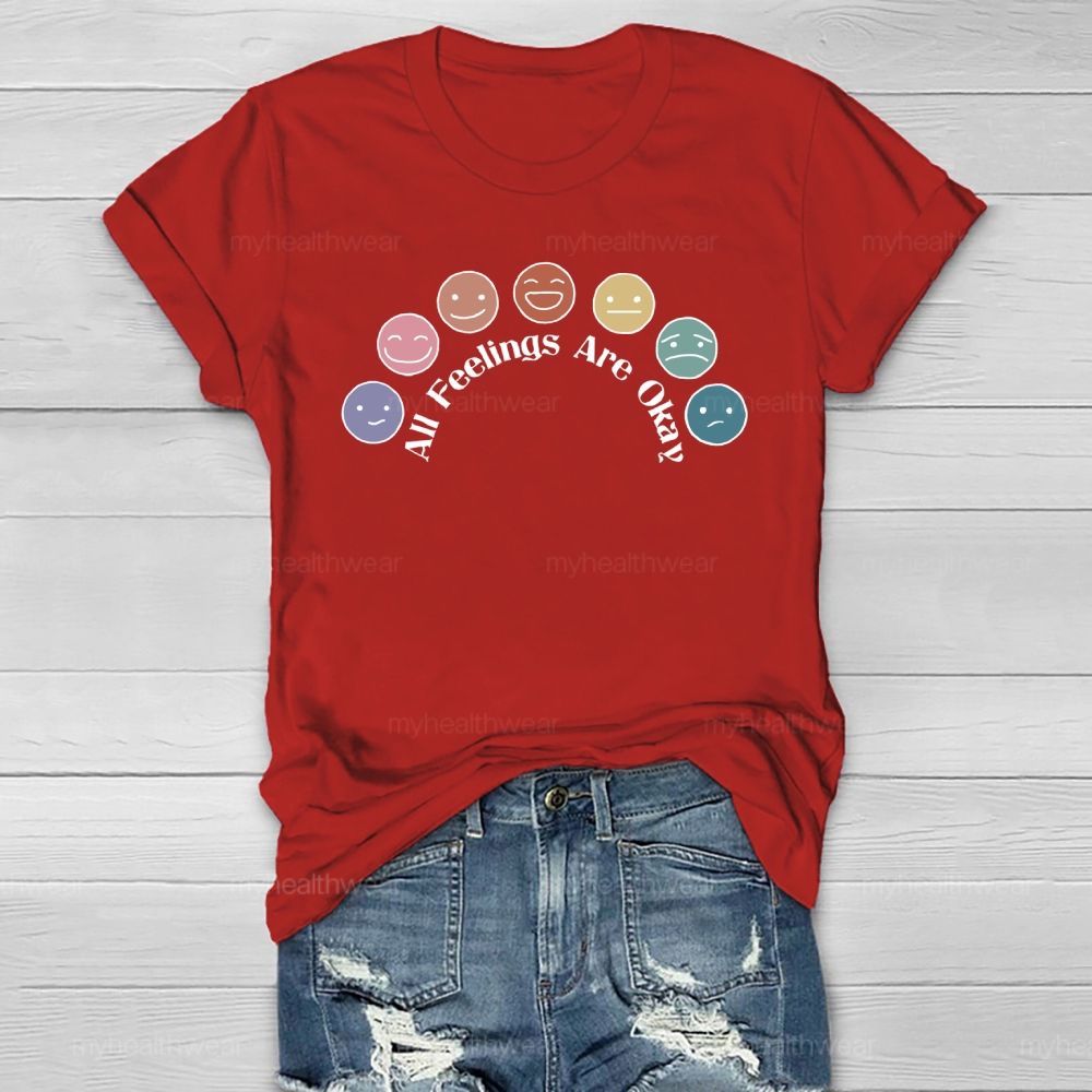All Feelings Are Okay Healthwear T-shirt