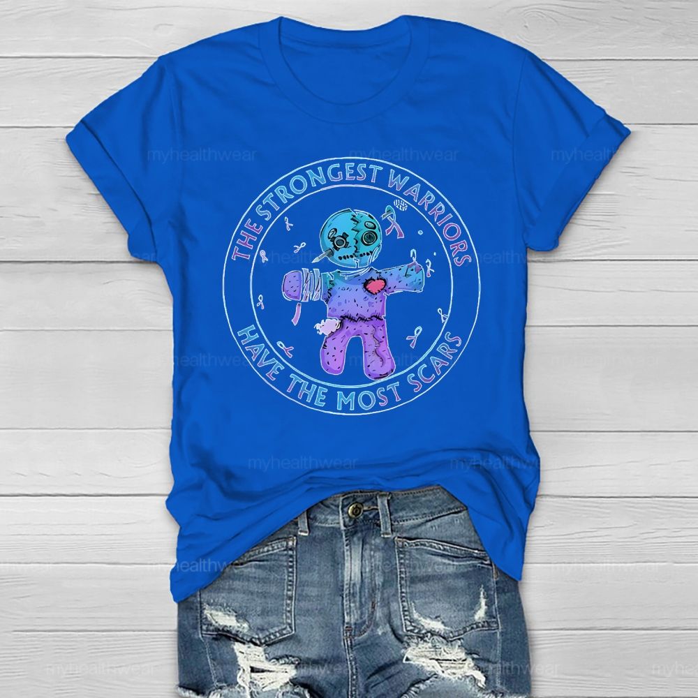 The Strongest Warriors Have The Most Scars Healthwear T-shirt