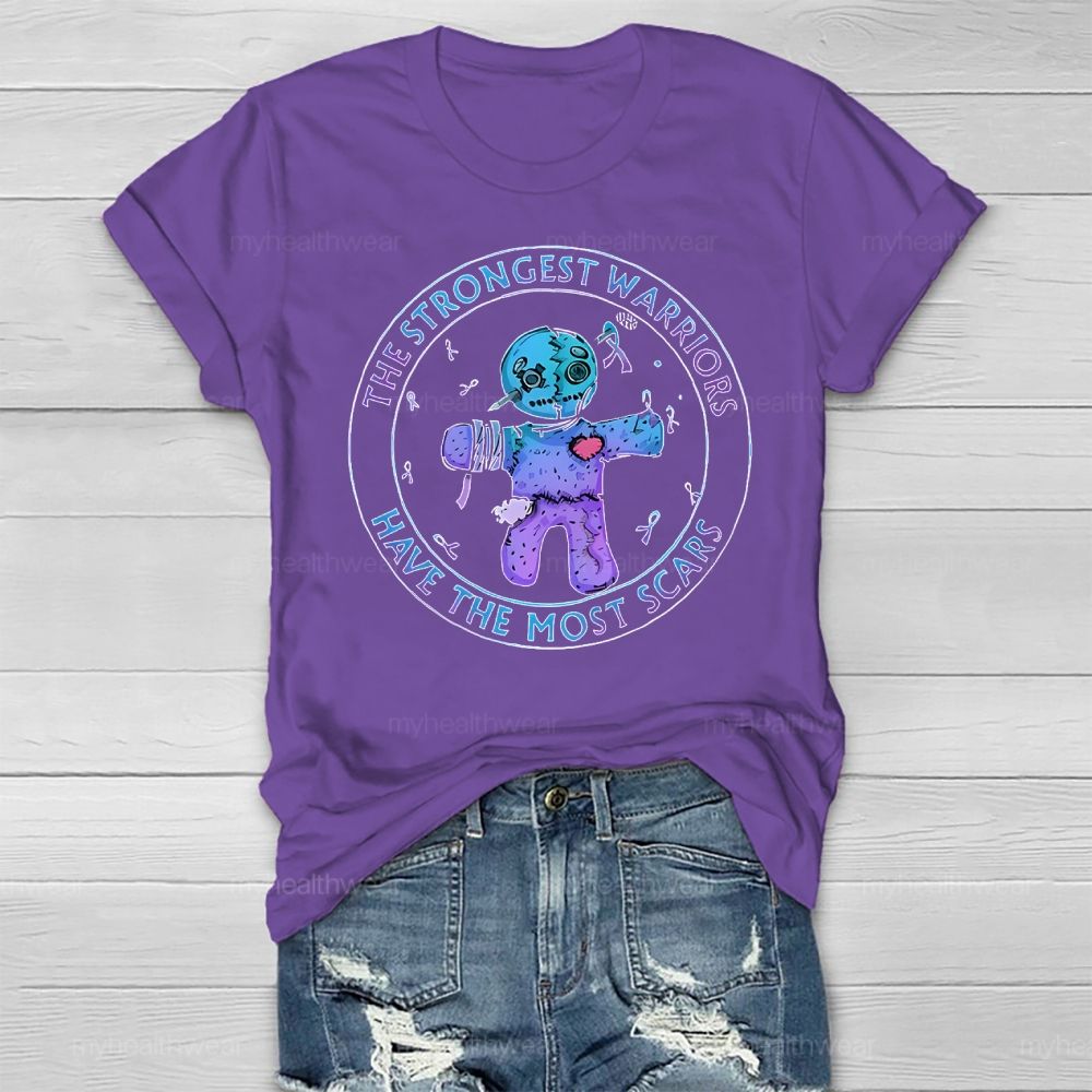 The Strongest Warriors Have The Most Scars Healthwear T-shirt