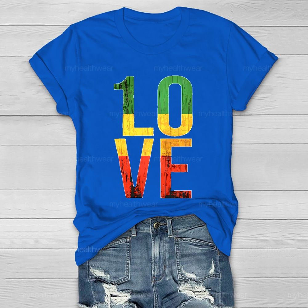 Black History Love Healthwear T-shirt