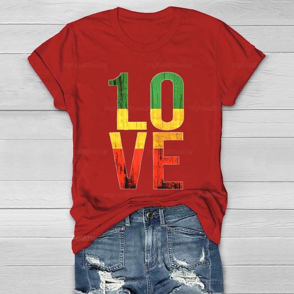 Black History Love Healthwear T-shirt