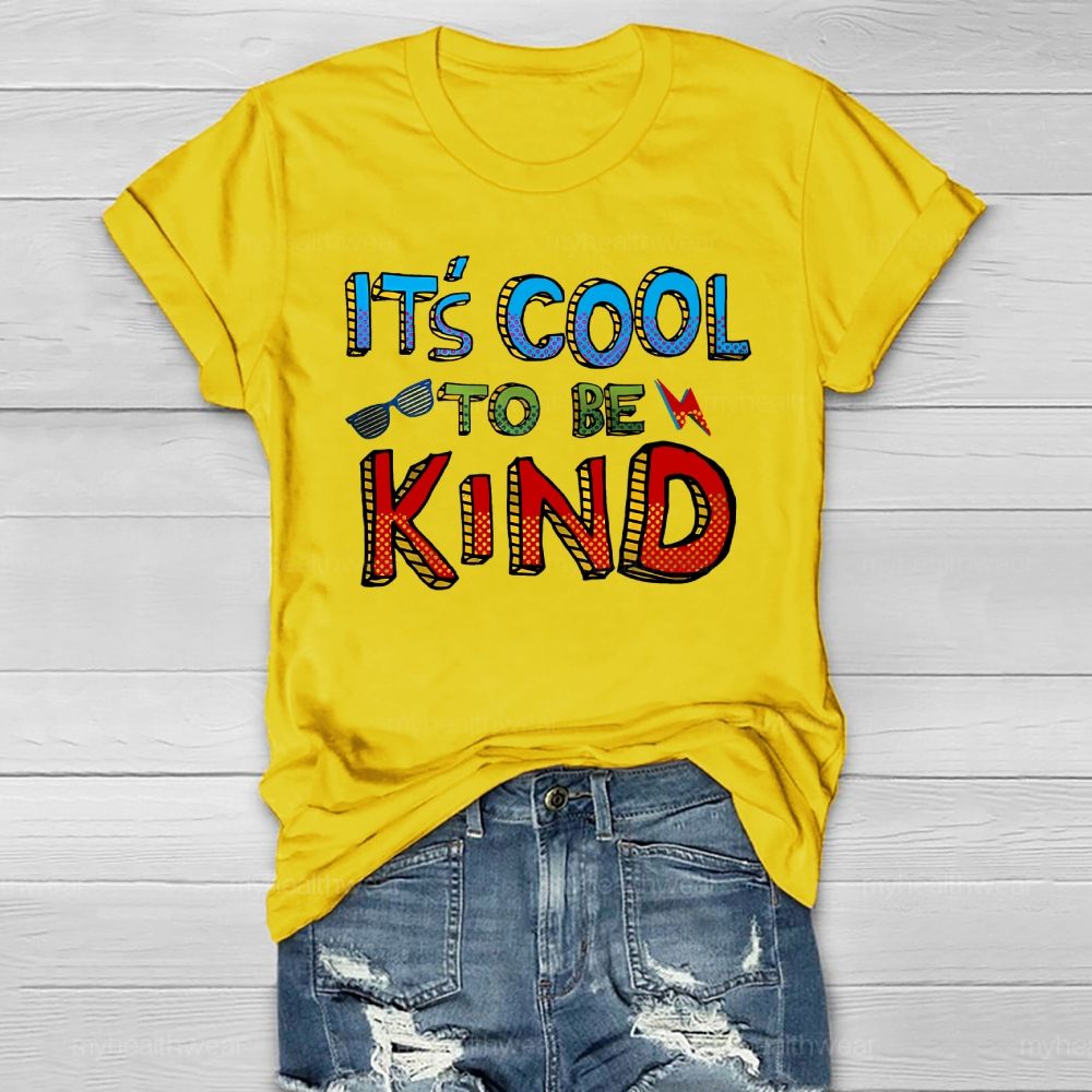 It's Cool To Be Kind Glasses Lightning Healthwear T-shirt