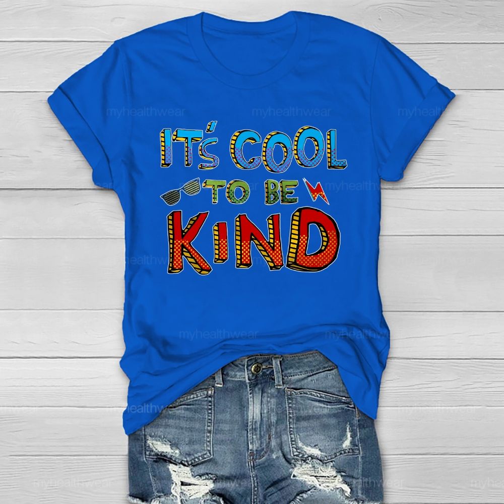 It's Cool To Be Kind Glasses Lightning Healthwear T-shirt
