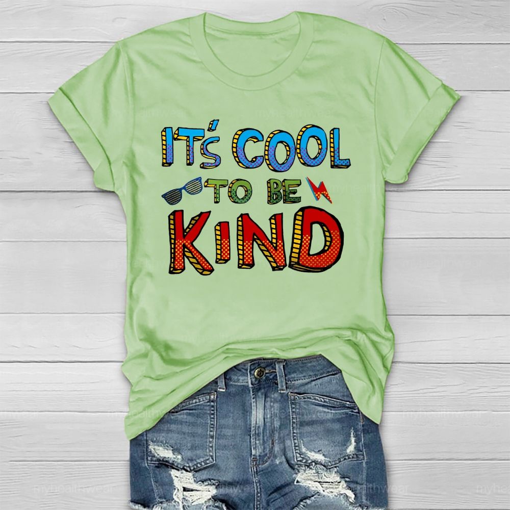 It's Cool To Be Kind Glasses Lightning Healthwear T-shirt