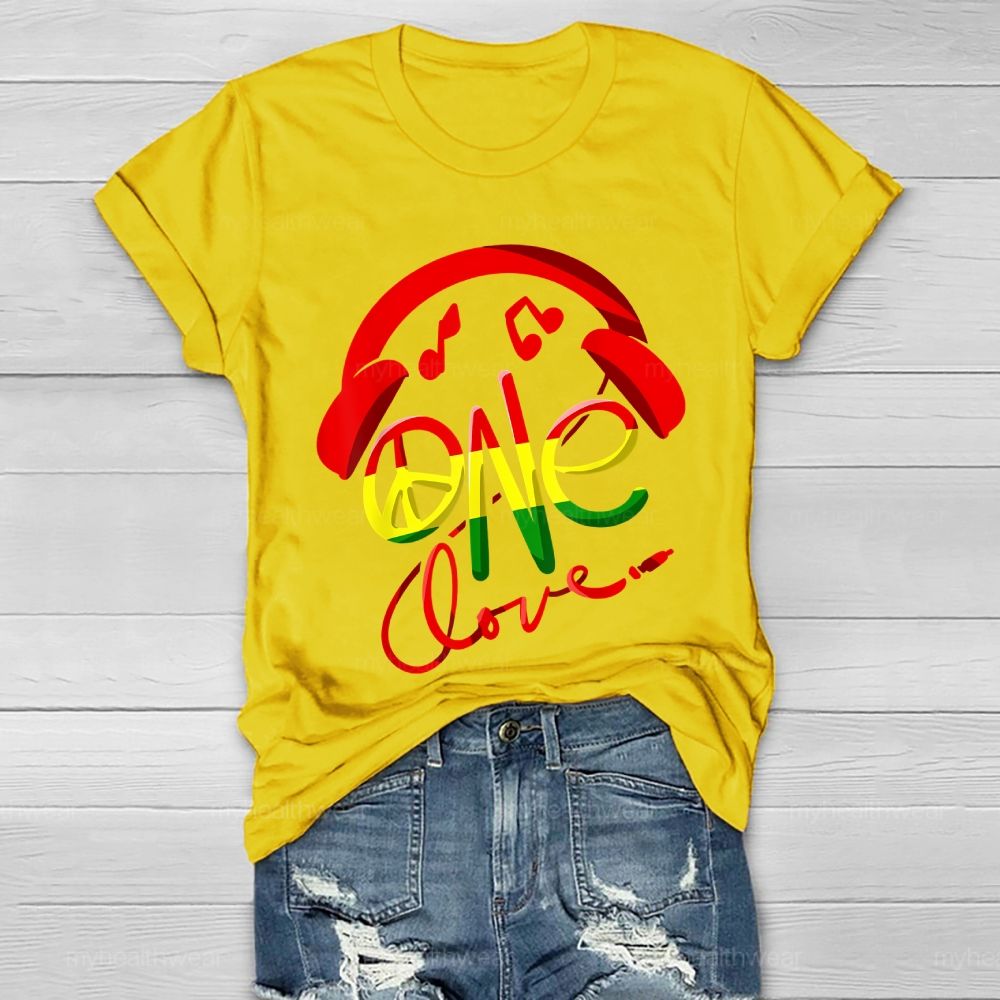 One Love Headphones Healthwear T-shirt
