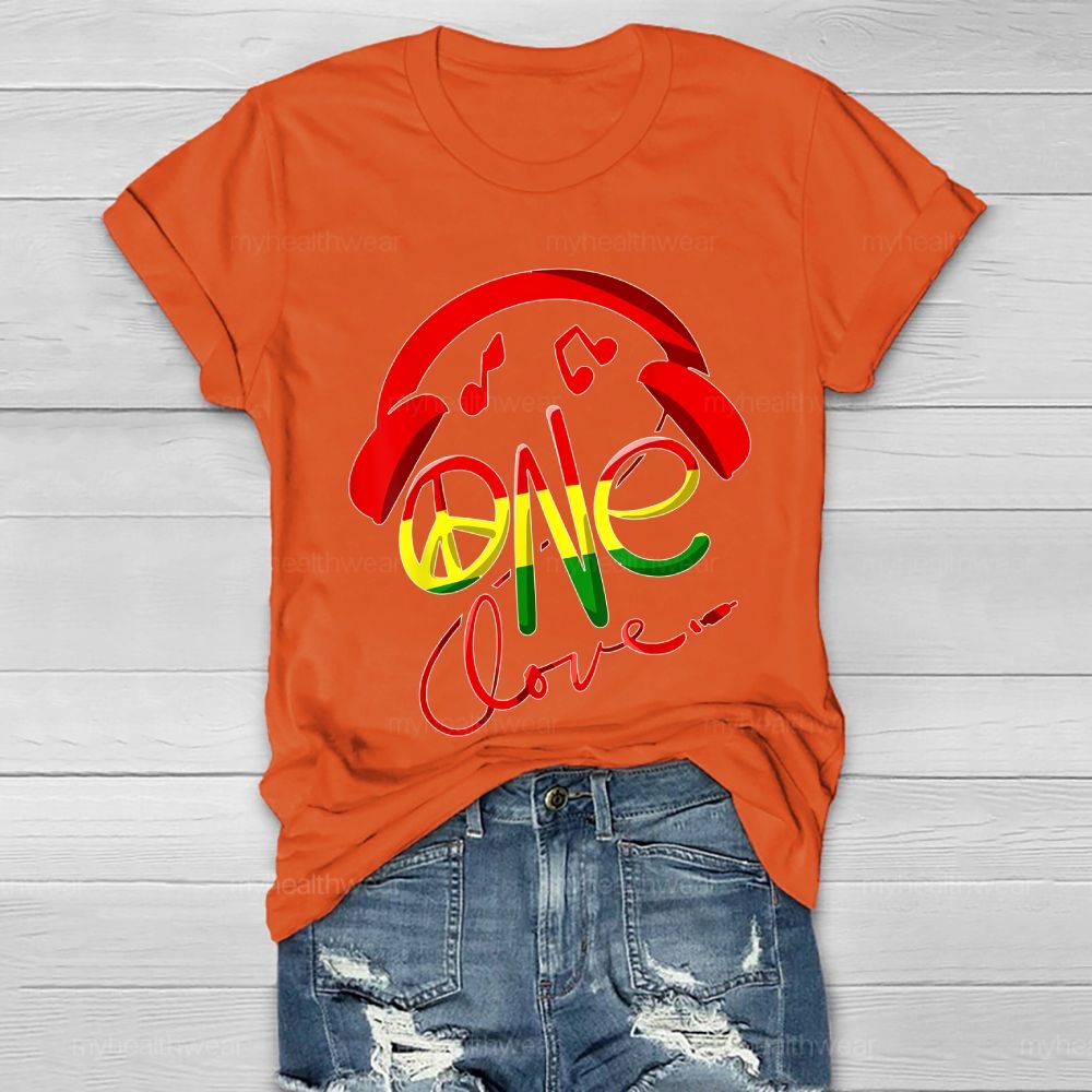 One Love Headphones Healthwear T-shirt