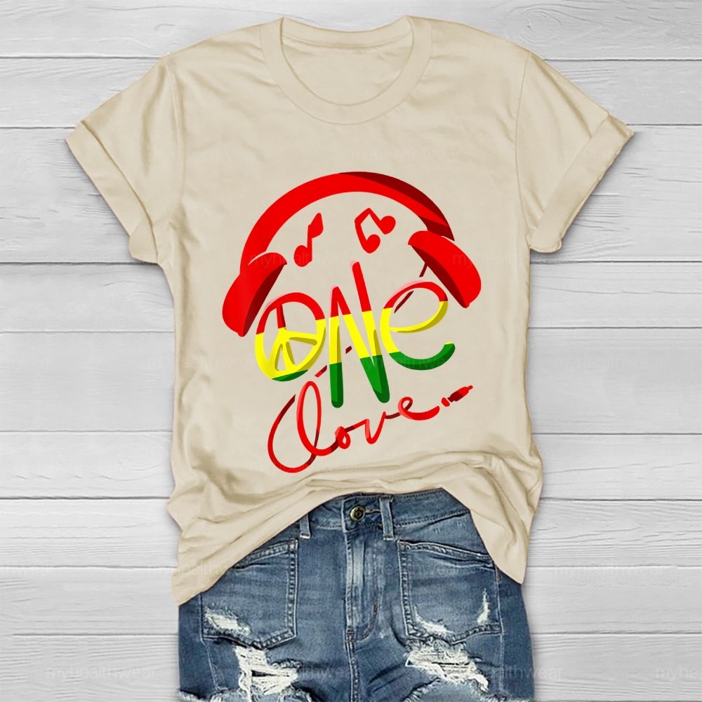 One Love Headphones Healthwear T-shirt