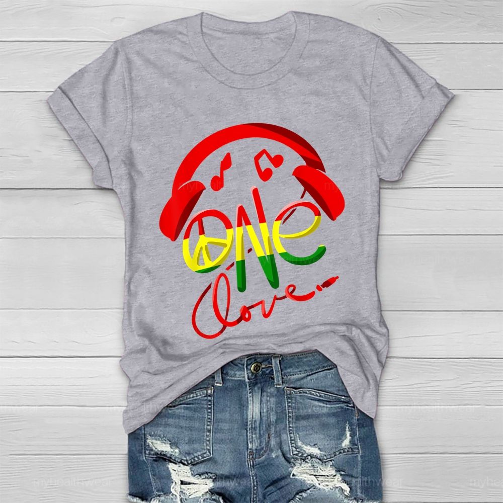One Love Headphones Healthwear T-shirt