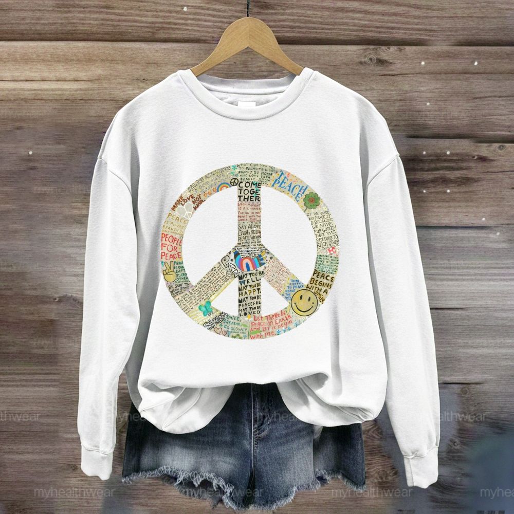 Peace Graphic Sweatshirt