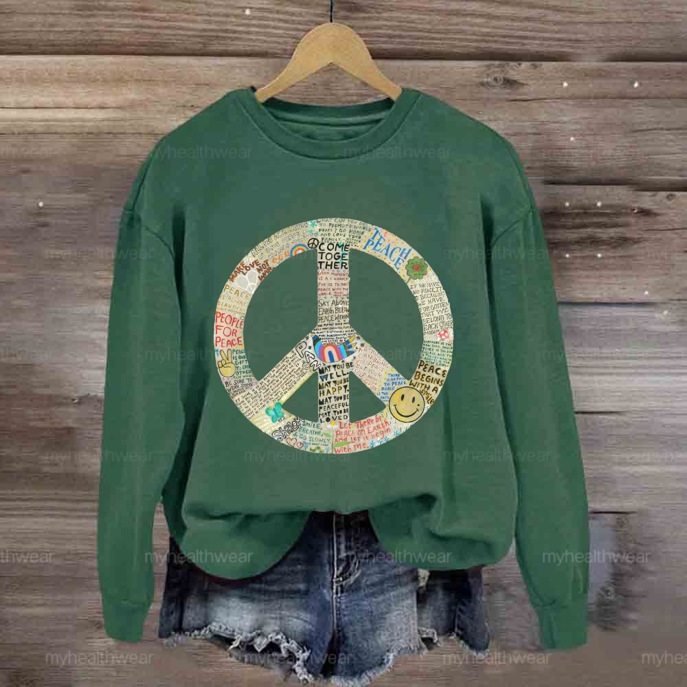 Peace Graphic Sweatshirt