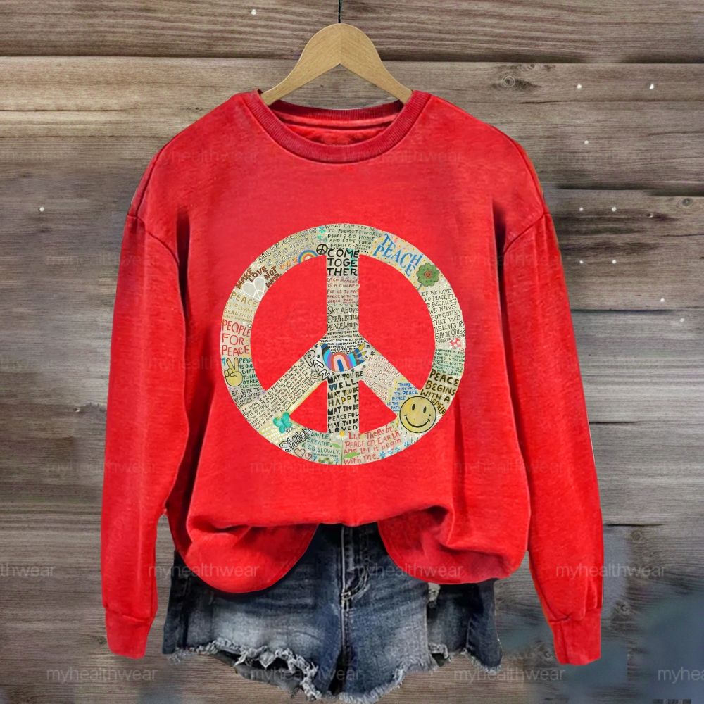 Peace Graphic Sweatshirt