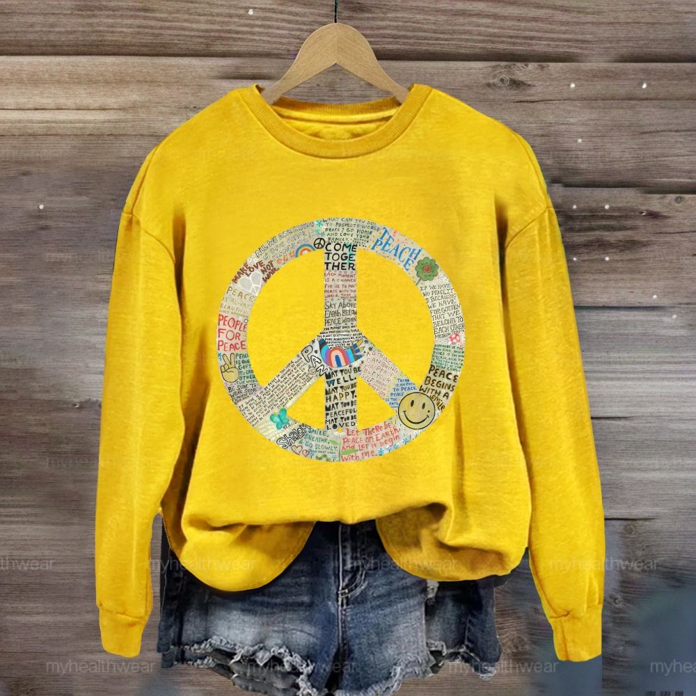 Peace Graphic Sweatshirt