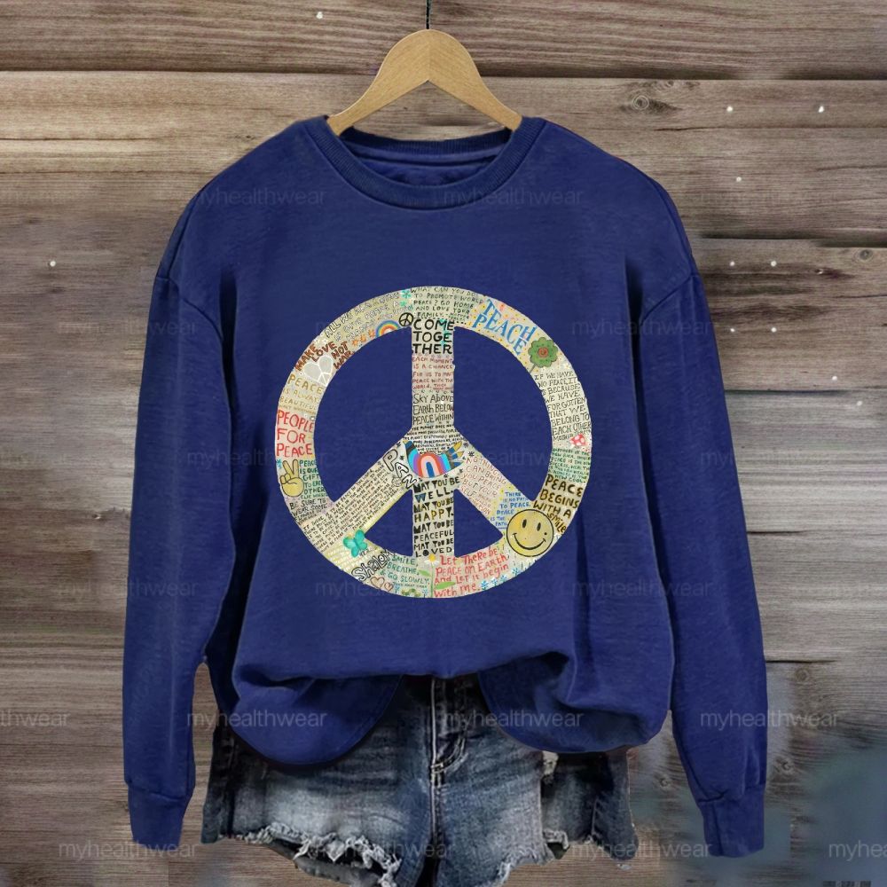 Peace Graphic Sweatshirt