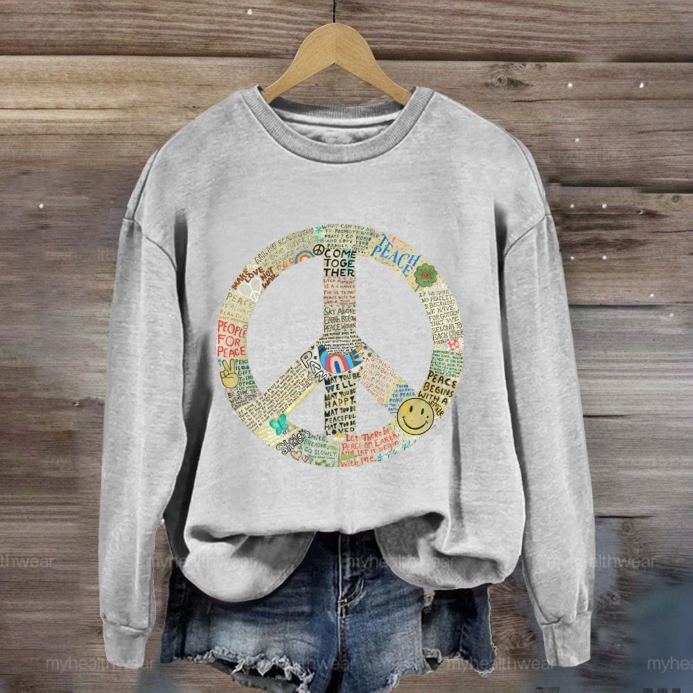 Peace Graphic Sweatshirt