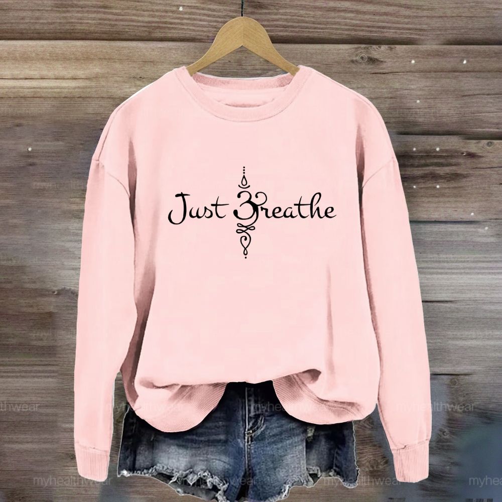 Just Breathe Graphics Sweatshirt