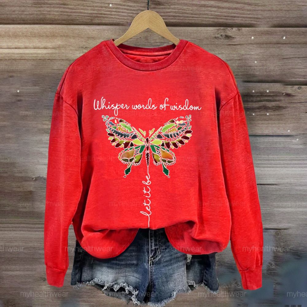 Whisper Words Of Wisdom Let It Be Graphic Sweatshirt