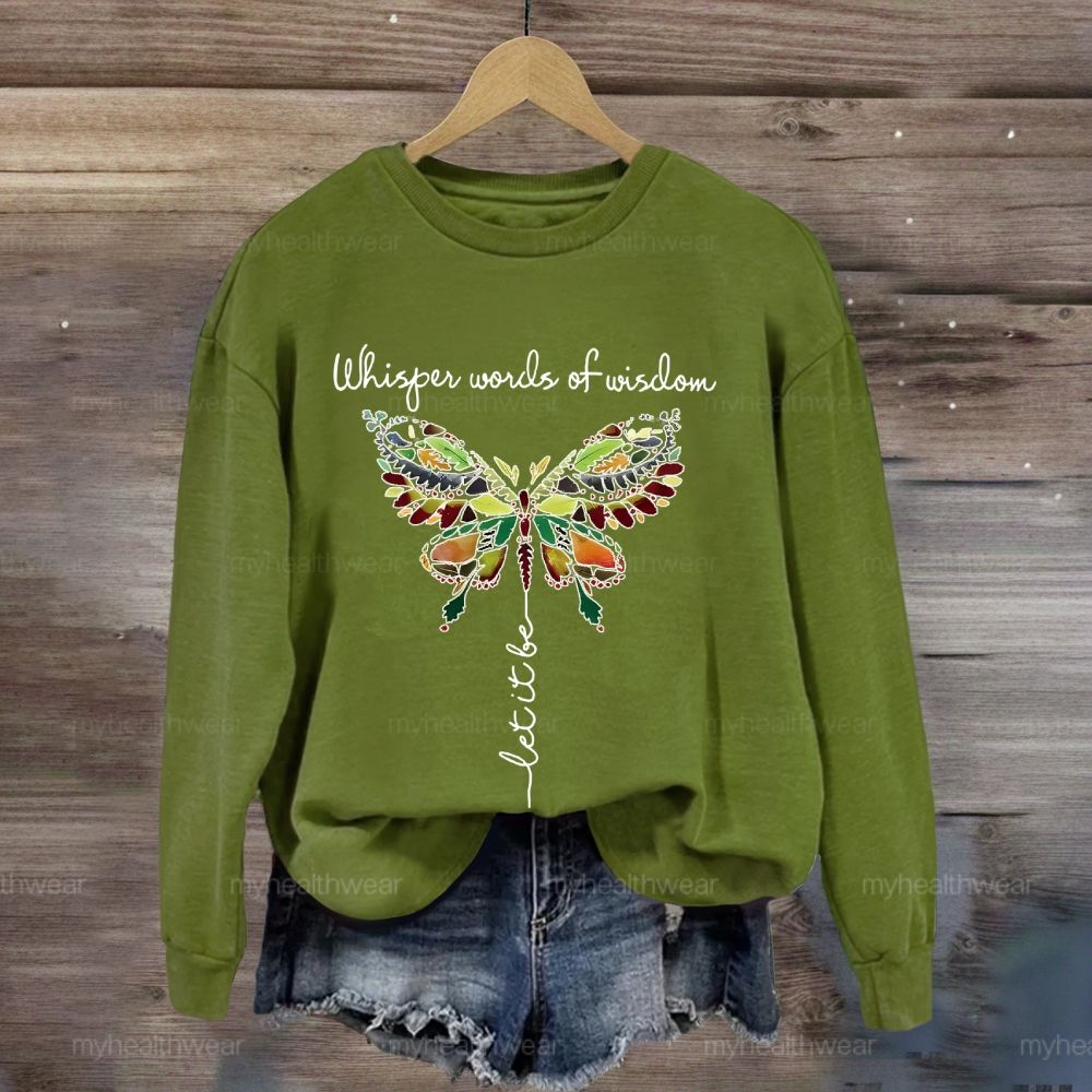 Whisper Words Of Wisdom Let It Be Graphic Sweatshirt