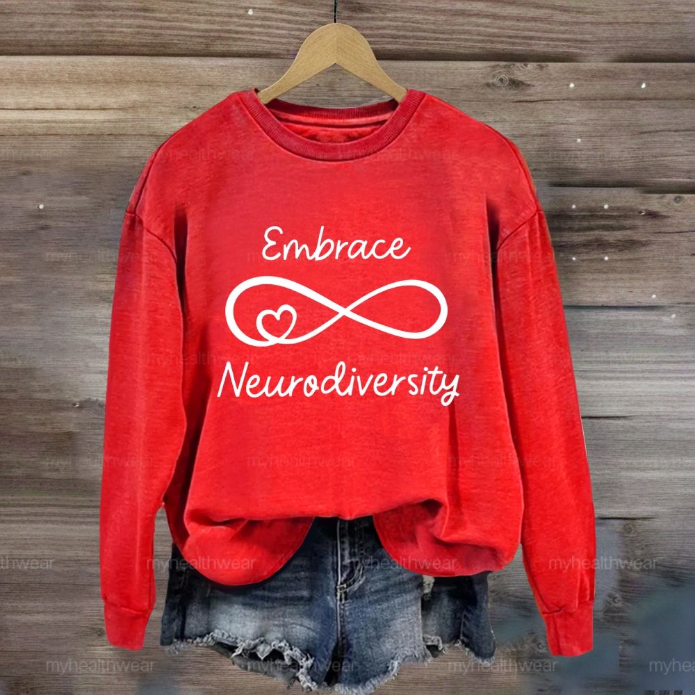 Embrace Neurodiversity Letters  Sweatshirt