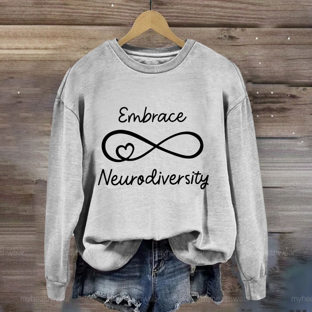 Embrace Neurodiversity Letters  Sweatshirt