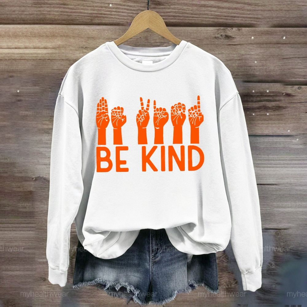 Be Kind Sign Language Sweatshirt