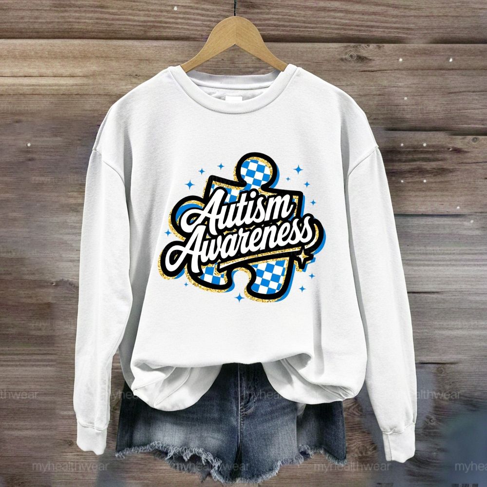 Autism Awareness Grid Puzzle Sweatshirt