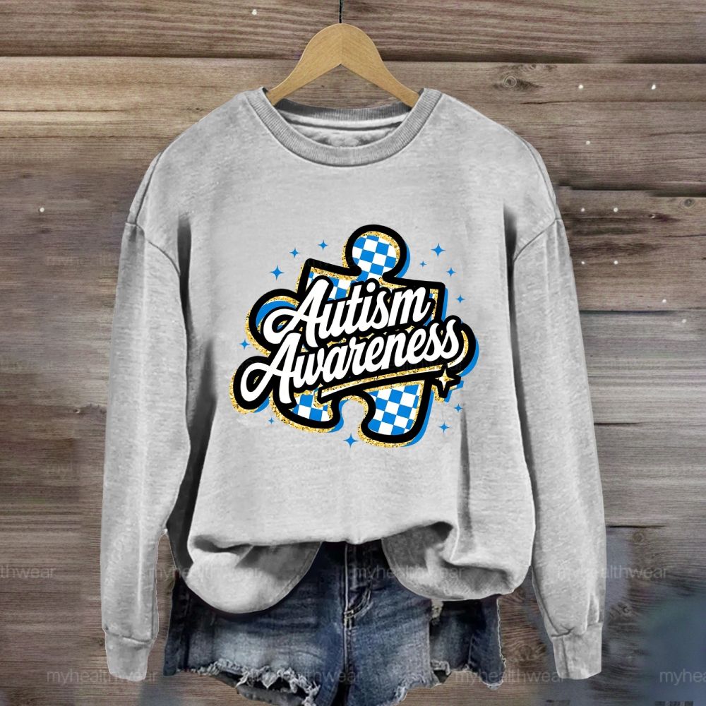 Autism Awareness Grid Puzzle Sweatshirt