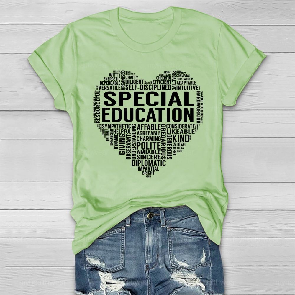 Special Education Letters Love Healthwear T-shirt