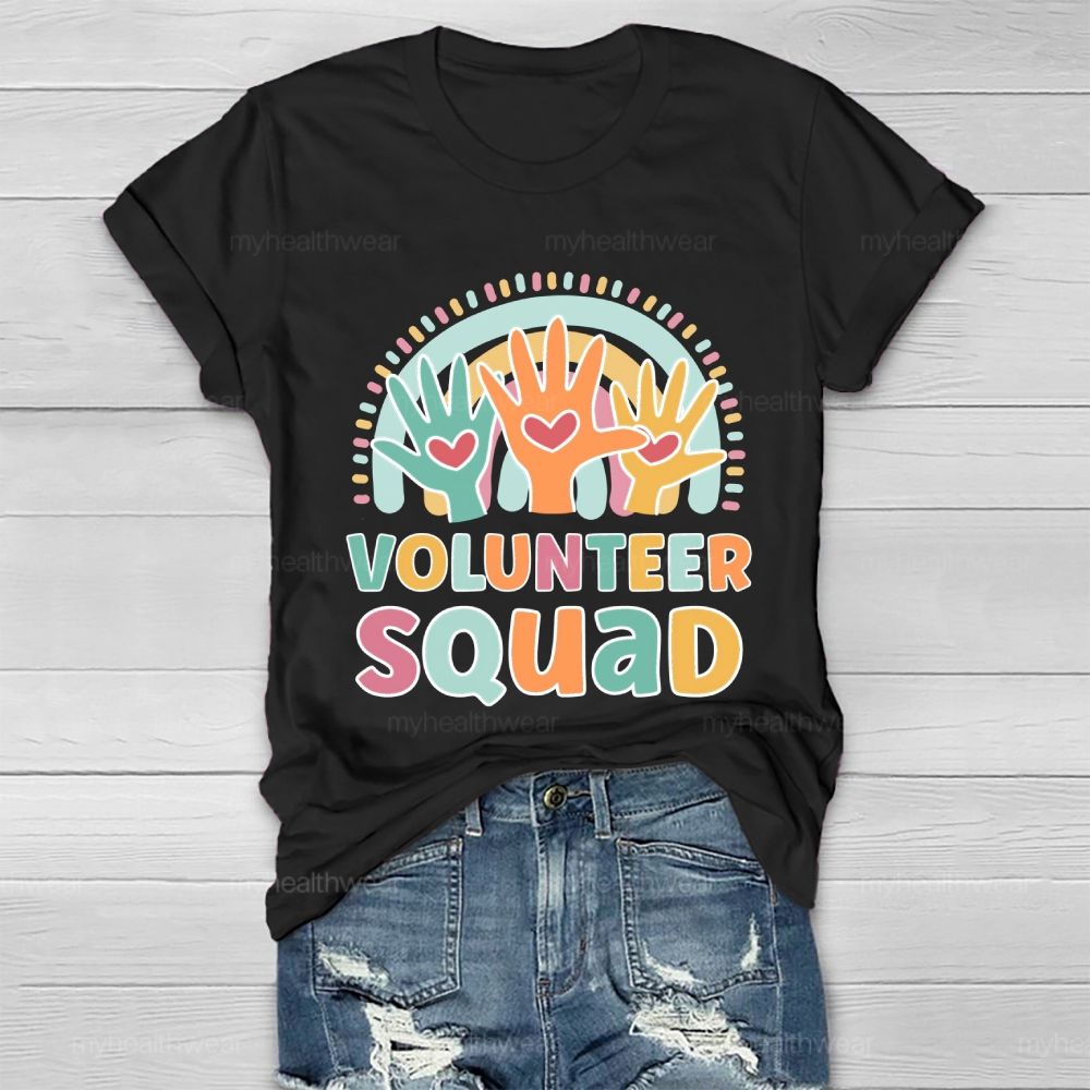 Volunteer Squad Rainbow Palm Healthwear T-shirt