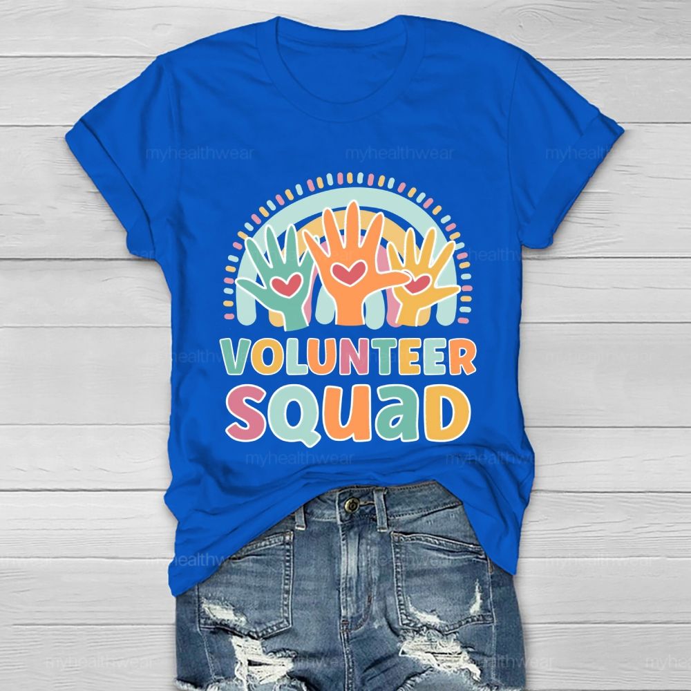 Volunteer Squad Rainbow Palm Healthwear T-shirt