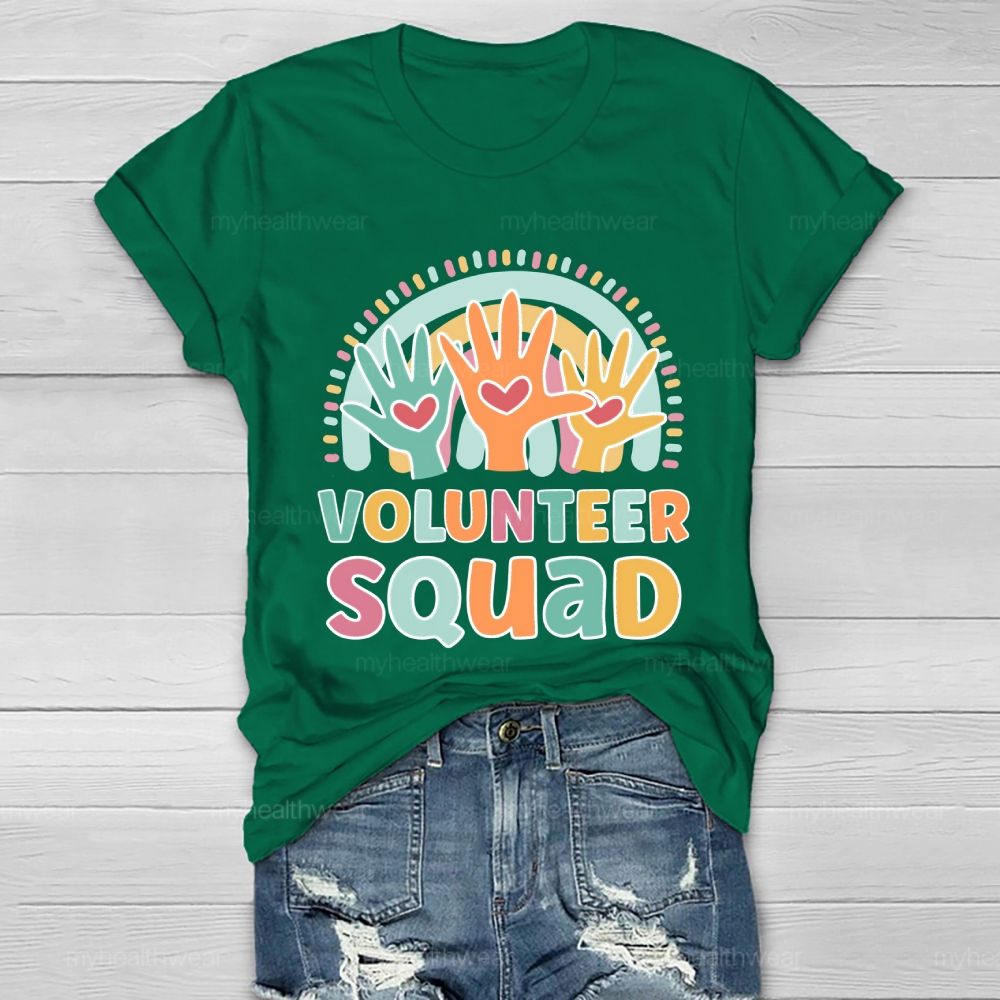 Volunteer Squad Rainbow Palm Healthwear T-shirt