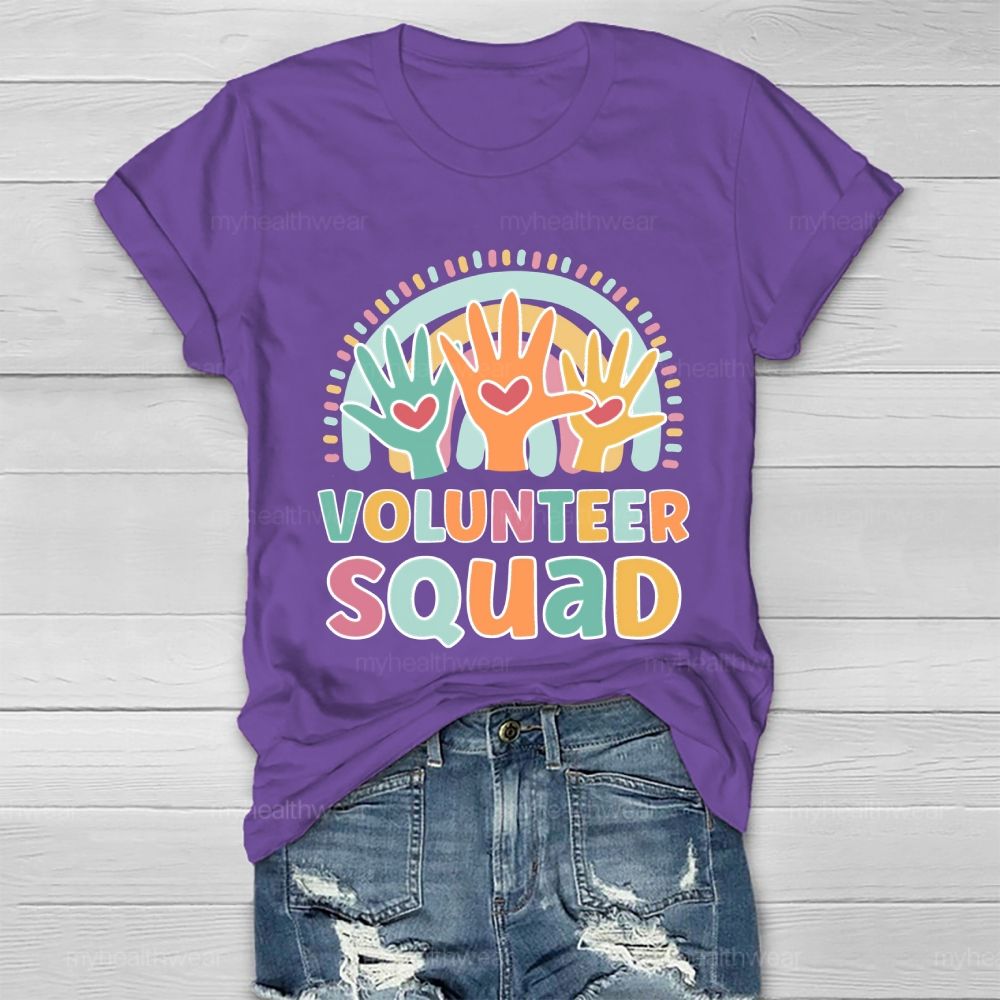 Volunteer Squad Rainbow Palm Healthwear T-shirt