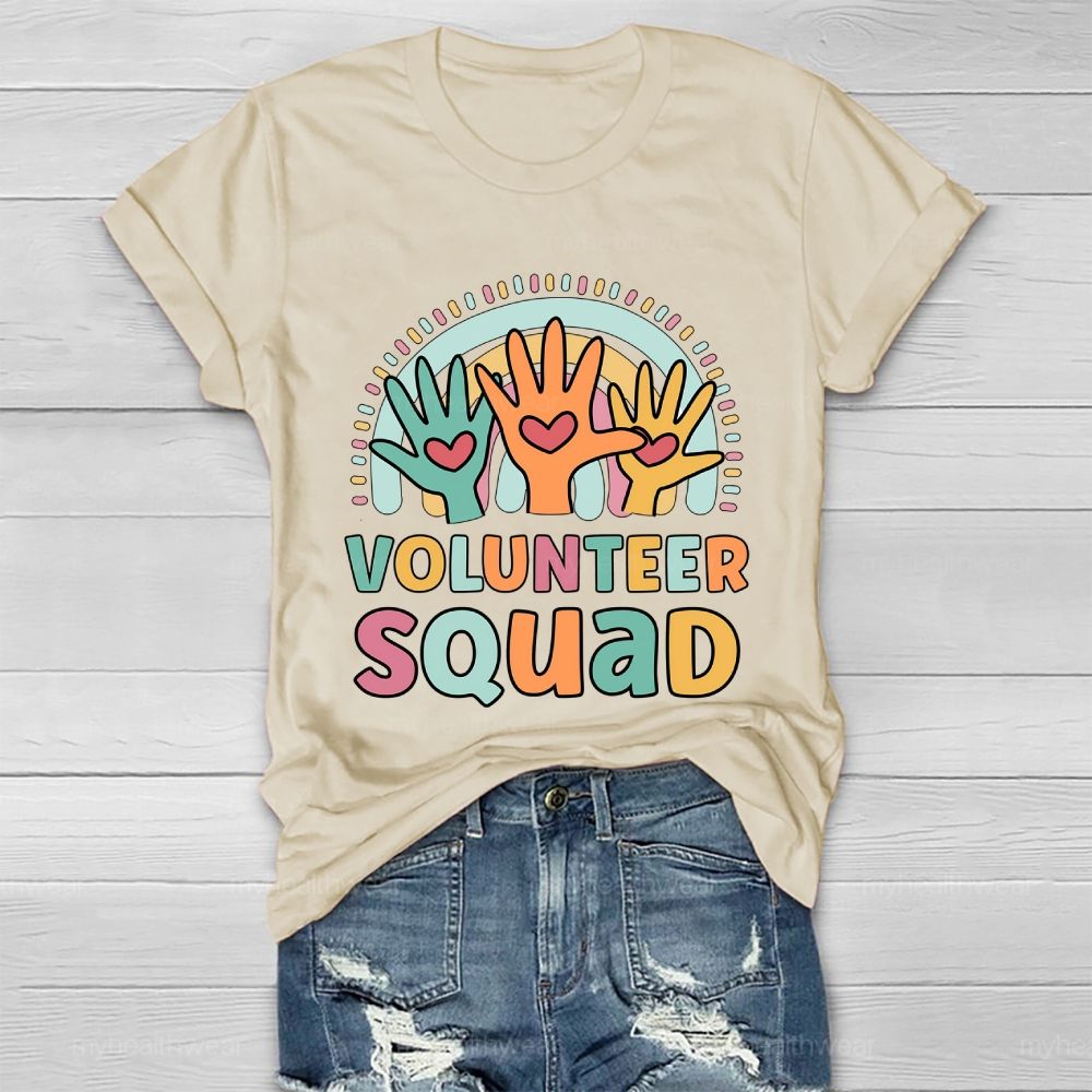 Volunteer Squad Rainbow Palm Healthwear T-shirt