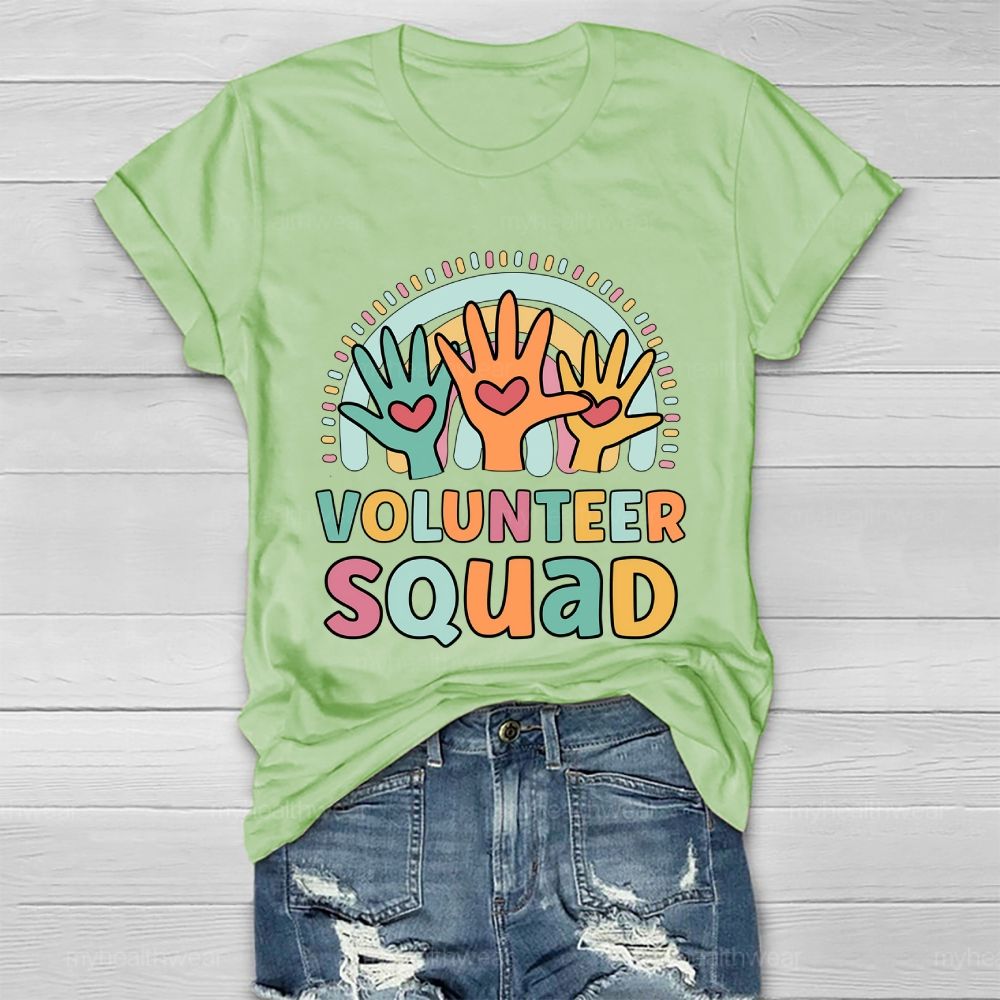 Volunteer Squad Rainbow Palm Healthwear T-shirt
