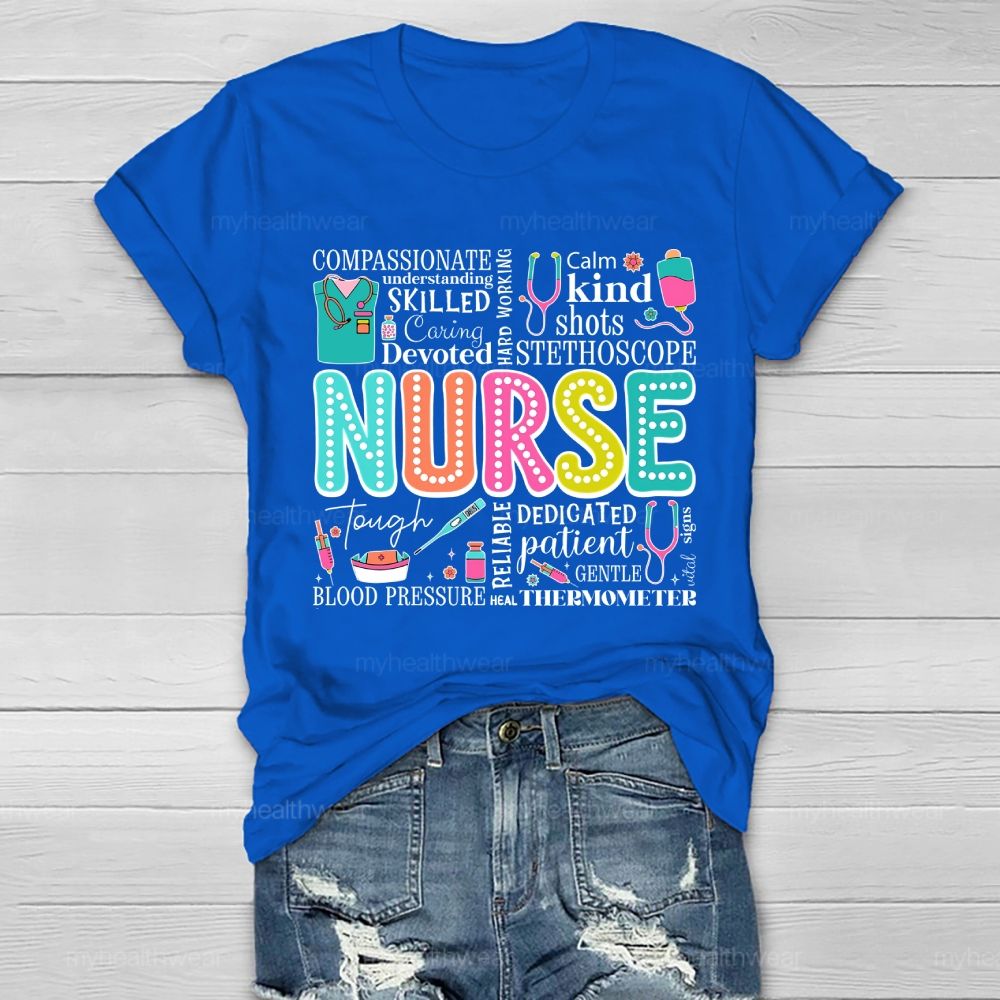 Nurse Calm Kind  Healthwear T-shirt