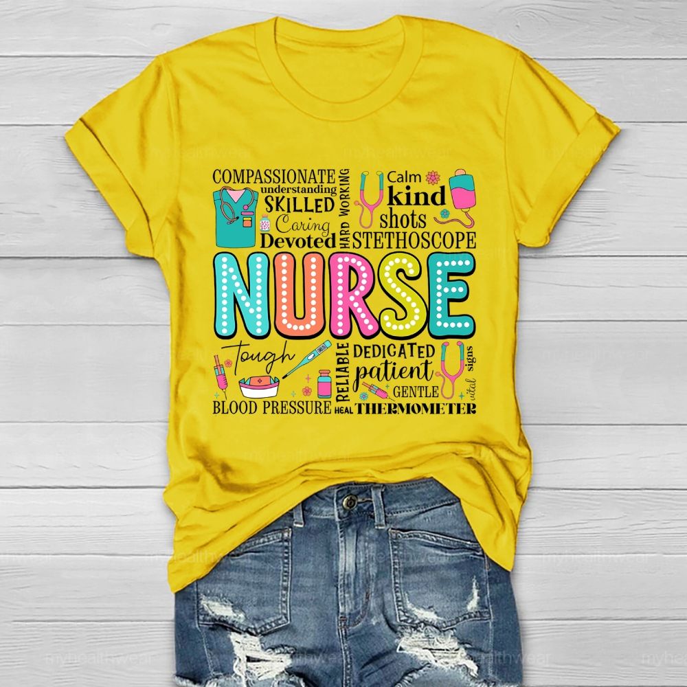 Nurse Calm Kind  Healthwear T-shirt