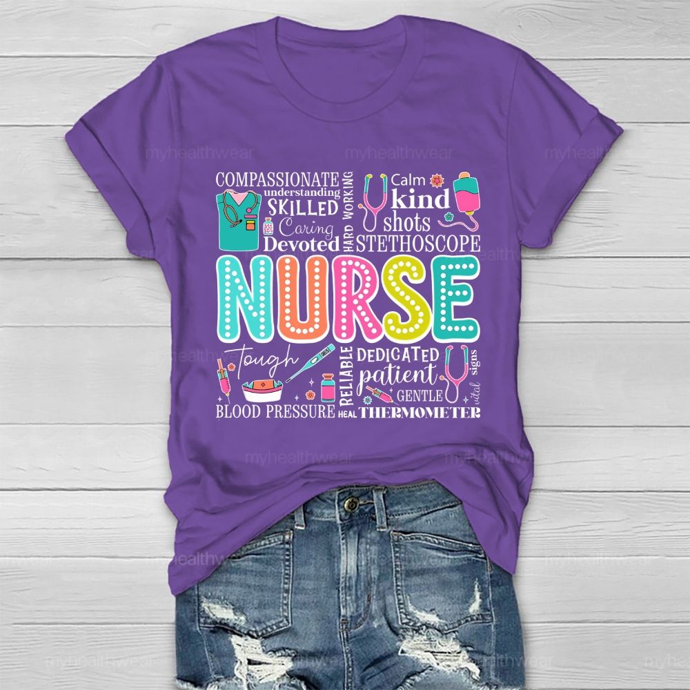 Nurse Calm Kind  Healthwear T-shirt