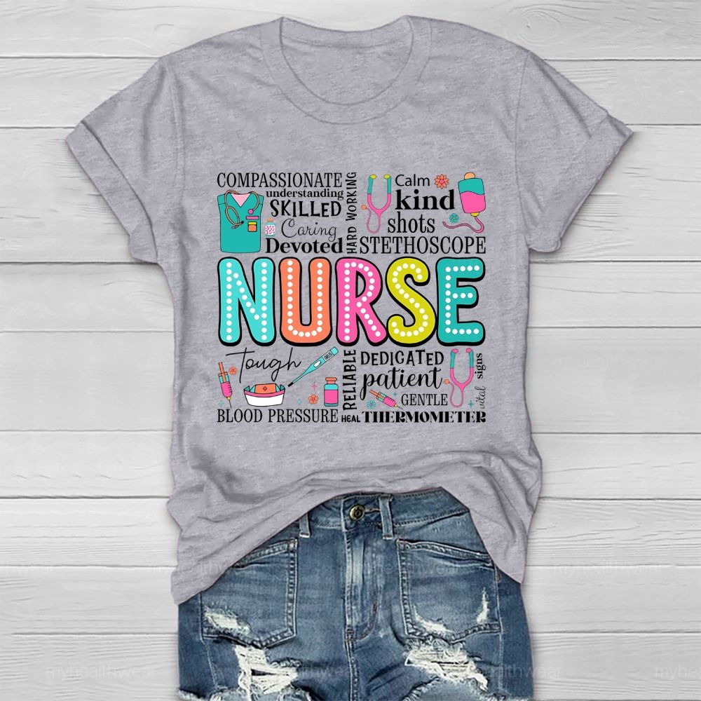 Nurse Calm Kind  Healthwear T-shirt