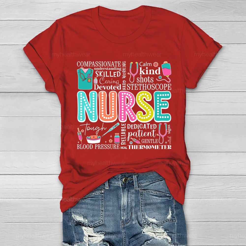 Nurse Calm Kind  Healthwear T-shirt