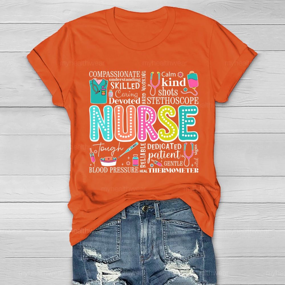 Nurse Calm Kind  Healthwear T-shirt