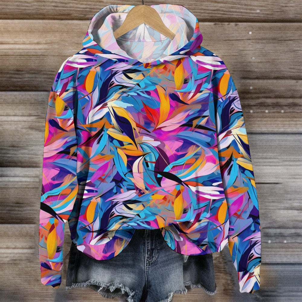Colorful Feathers Hoodie