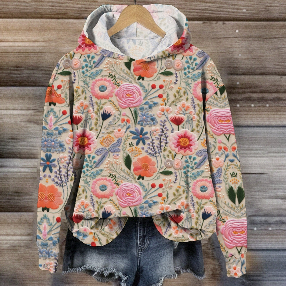 Vintage Floral Hoodie