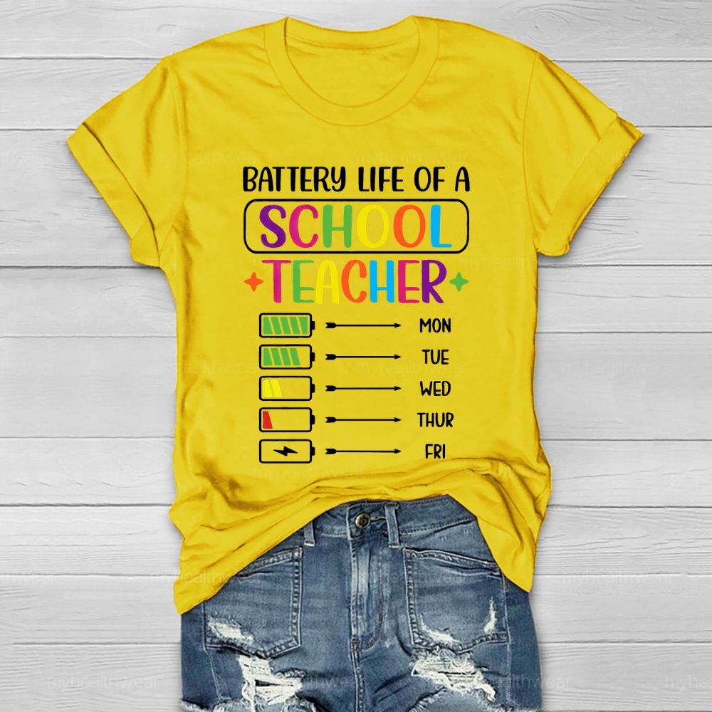 Battery Life Of A School Teacher  Healthwear T-shirt